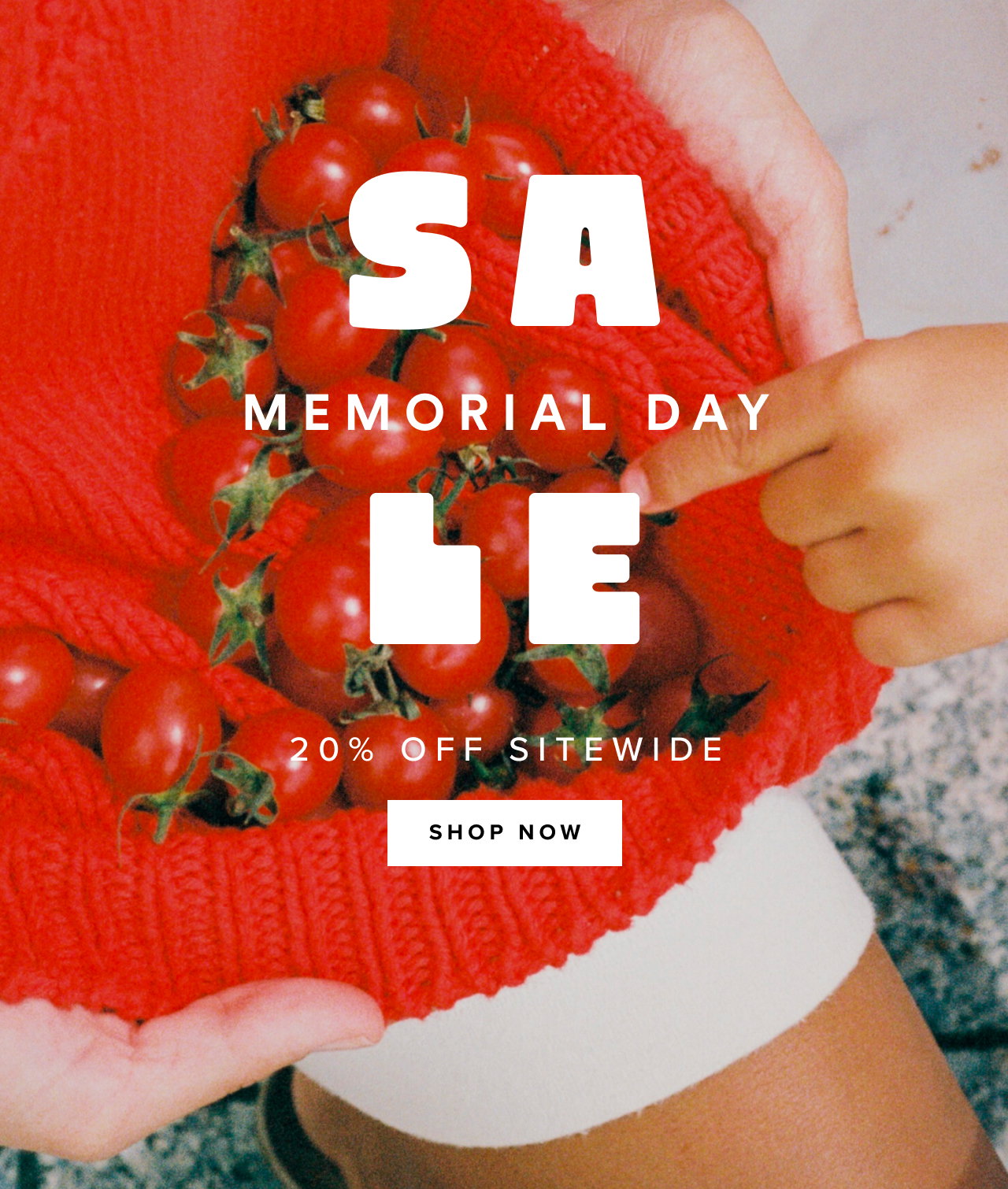 Memorial Day sale- 20% off sitewide