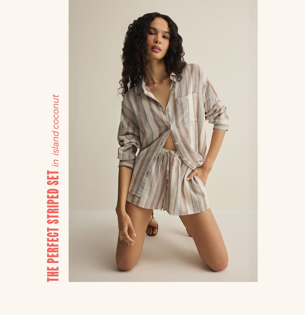 Shop The Perfect Striped Set In Island Coconut