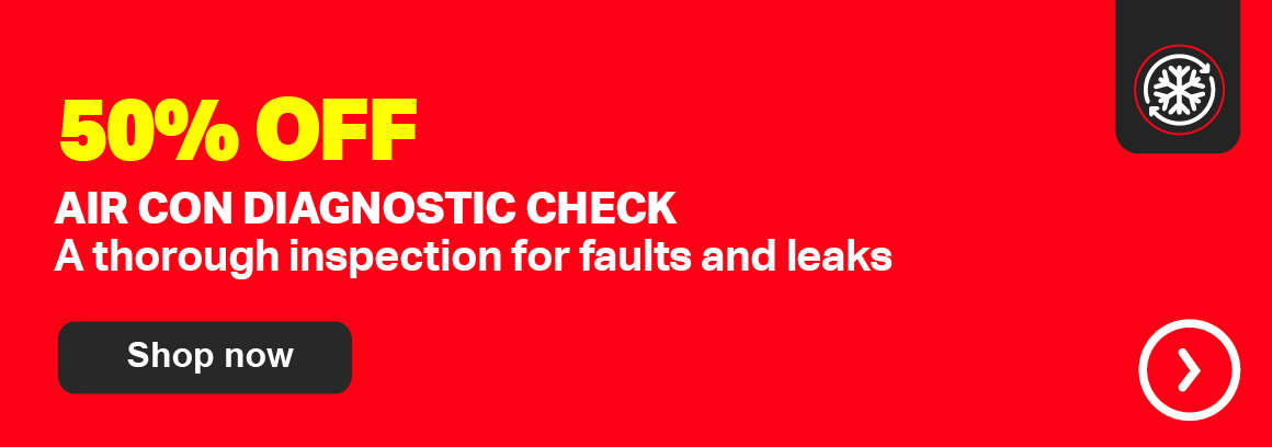 50% OFF AIR CON DIAGNOSTIC CHECK - A THOROUGH INSPECTION FOR FAULTS AND LEAKS - SHOP NOW