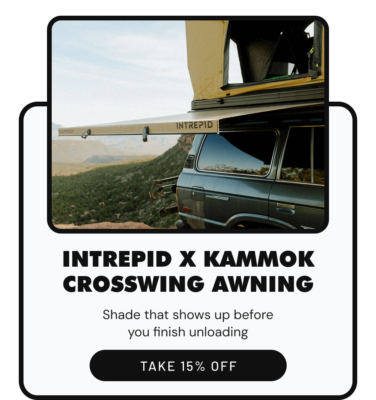 Intrepid x Kammok Crosswing Awning