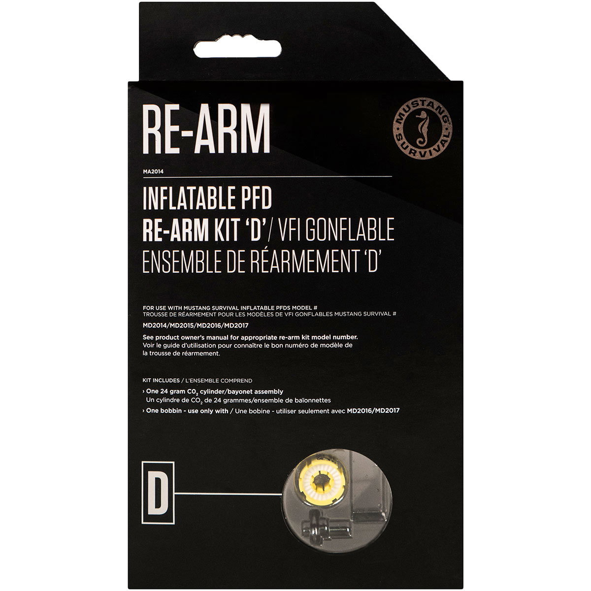 Mustang Survival Re-Arm Kit D 24G for Auto/Manual w/ Bayonet