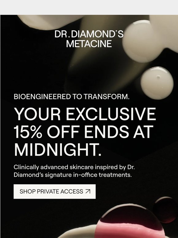 Your 15% Off Expires at Midnight