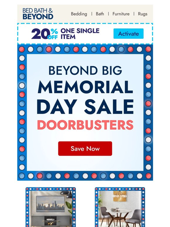 Hurry—Beyond Big Memorial Day Doorbusters are going fast