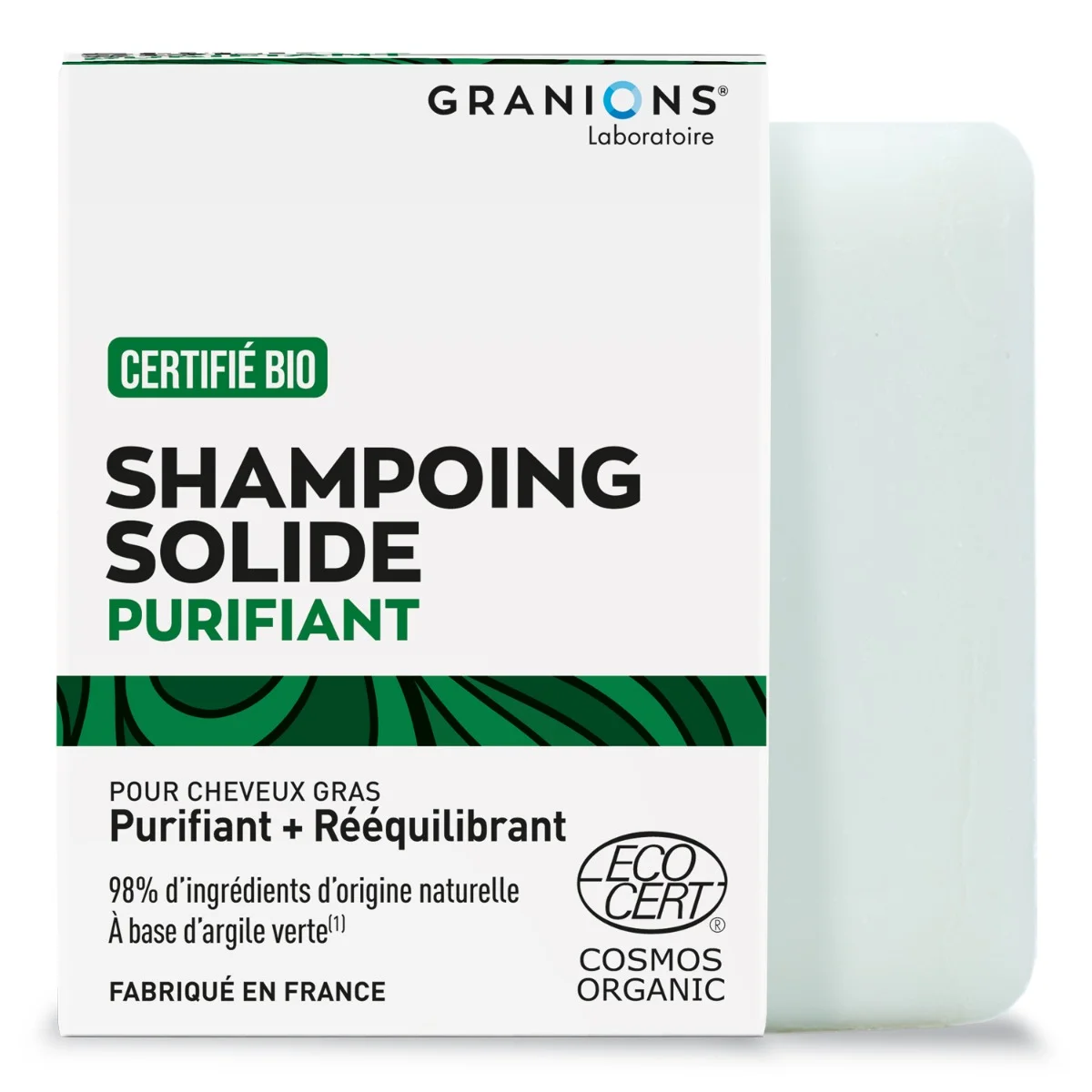 Image of Shampoing Solide Certifié Bio - Purifiant - 80 g