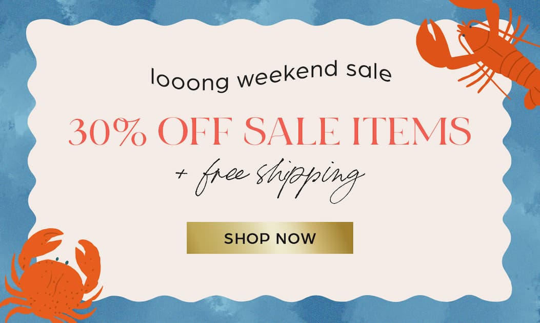 Looong Weekend Sale - Extra 30% OFF Sale Items + Free Shipping*:
