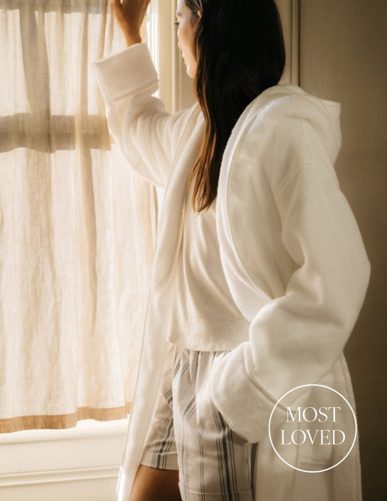 Unisex Organic Cotton Hydrocotton Hooded Robe