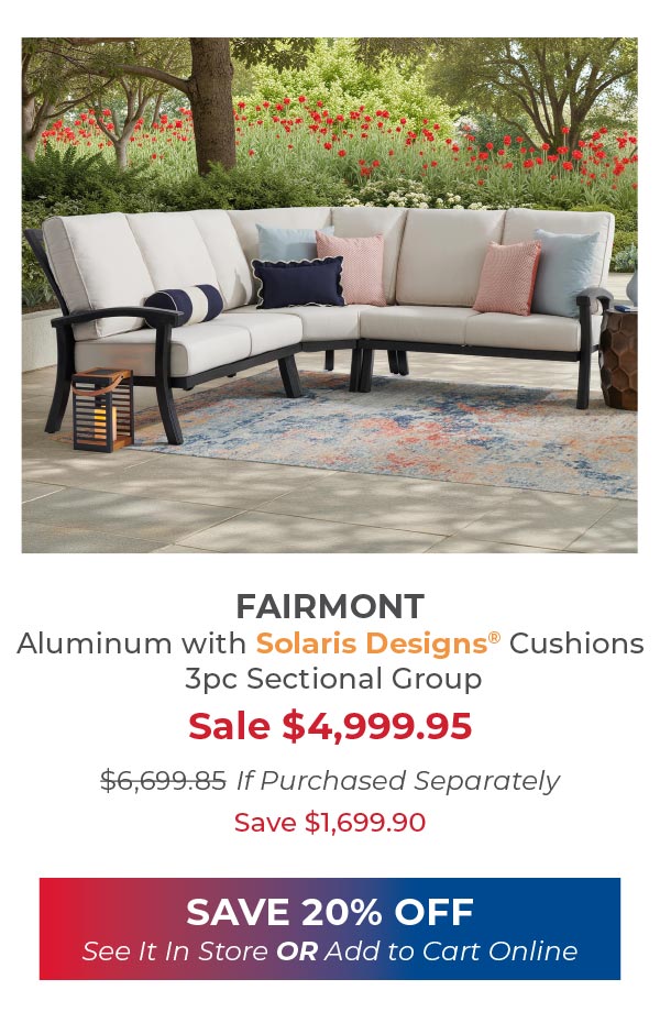 Fairmont 3 PC Sectional 