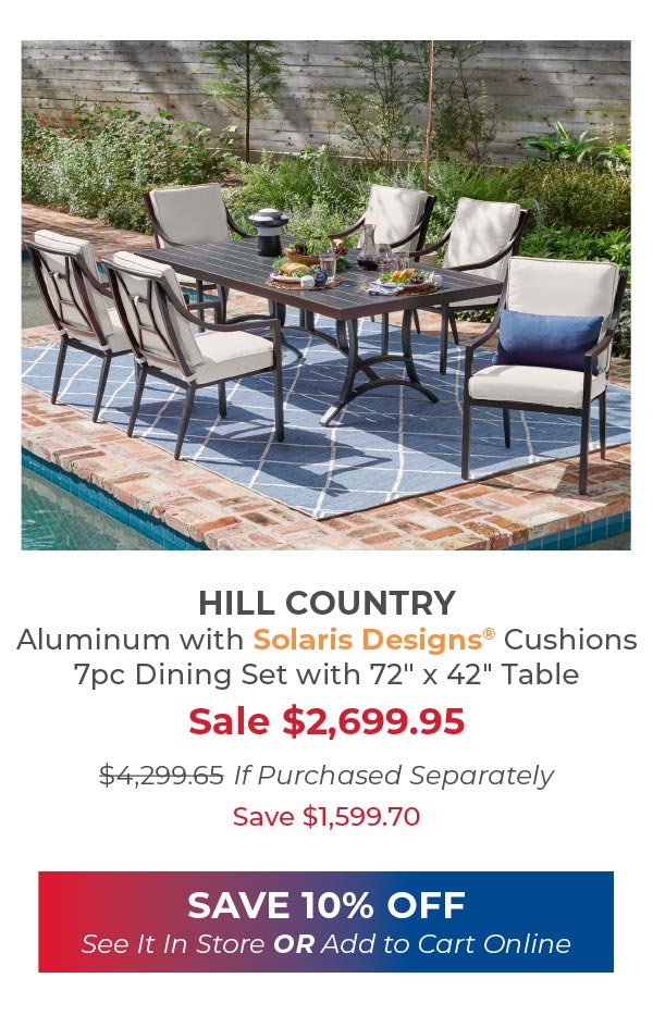 Hill Country 7 PC Dining Set