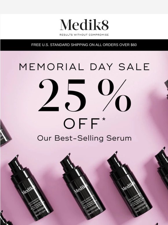 Save 25% on Our Best-Selling Serum