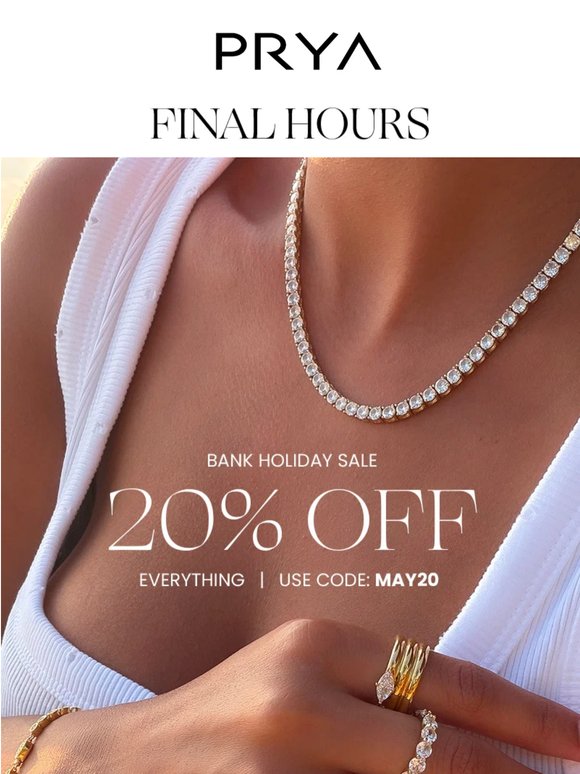 HOURS LEFT: 20% OFF is ending ⚠️
