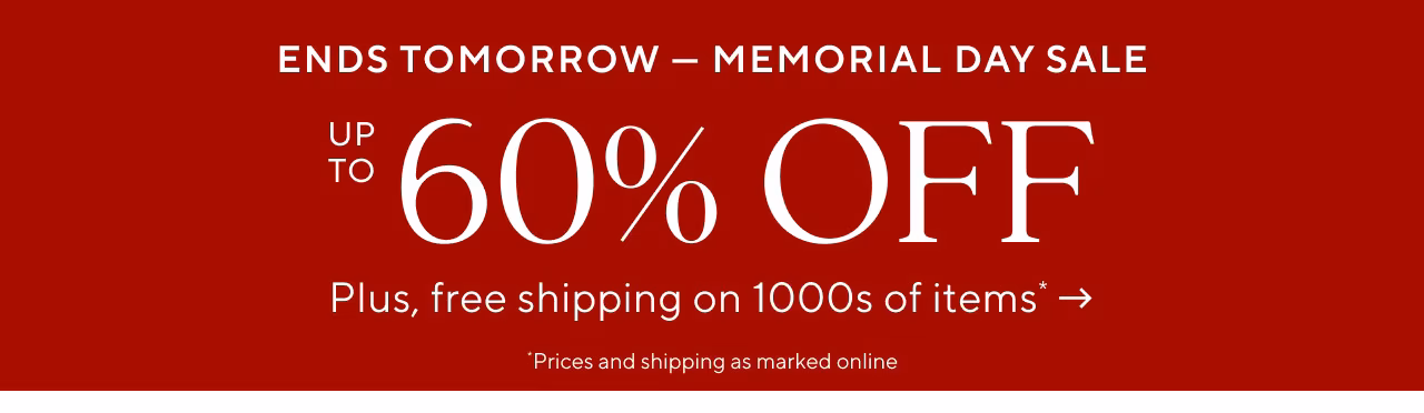 Memorial Day Sale