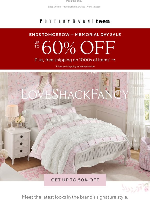 Up to 50% off LoveShackFancy 🎀