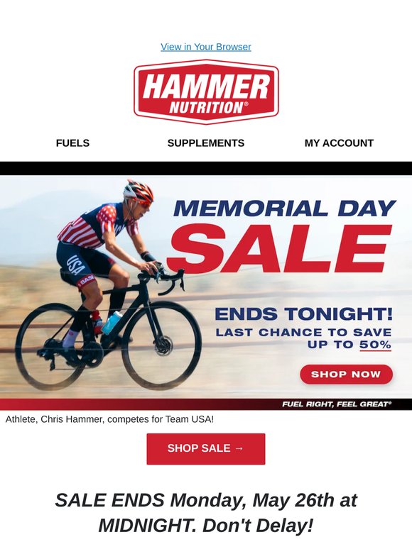 SALE ENDS TONIGHT! 🇺🇸