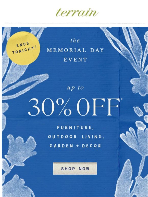 LAST DAY: Up to 30% OFF outdoor essentials