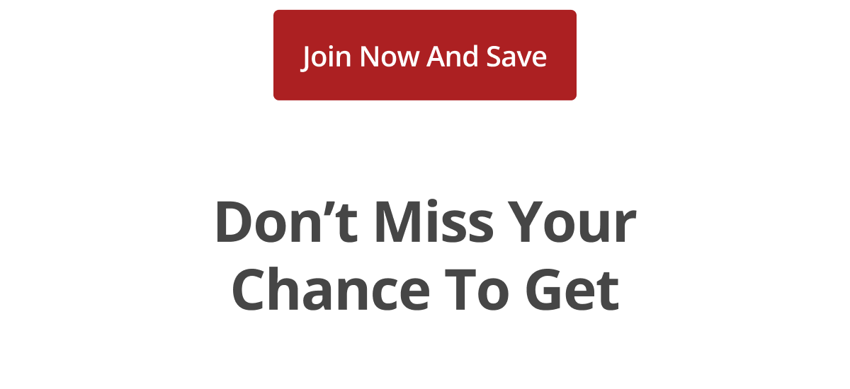 Don’t miss your chance To get