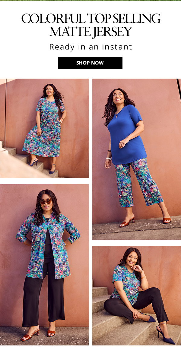 Colorful top selling Matte Jersey. Ready in an instant. 