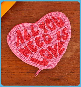The Beatles All You Need Is Love Heart Purse