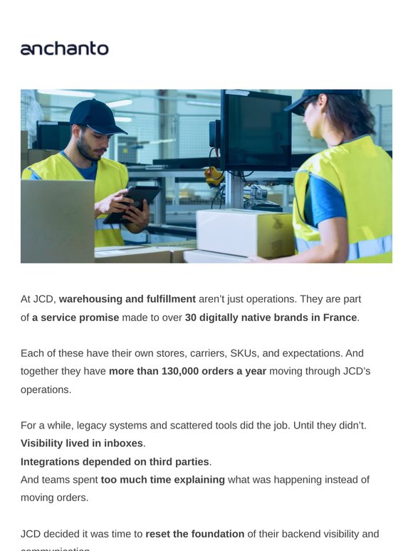 How to give 30+ brands warehouse visibility with fewer manual updates?