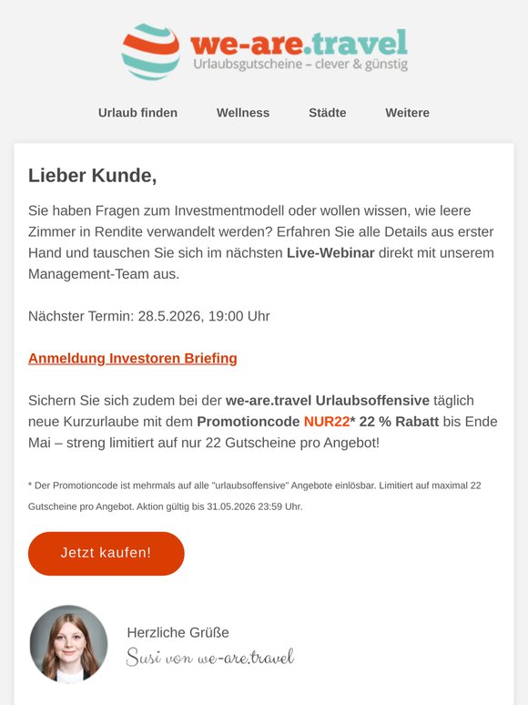 Ihre Einladung zum exklusiven Investor Briefing