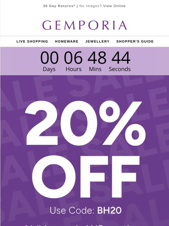 —, 20% off ends at midnight! 🔥