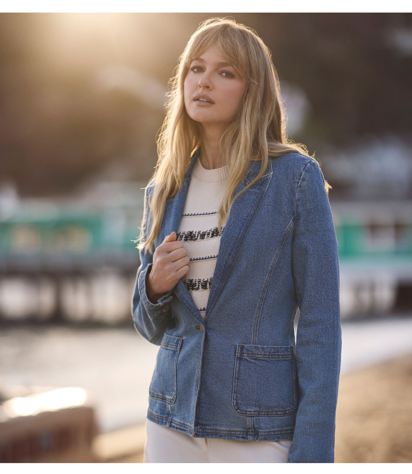 Noemi Jacket in Stretch Denim