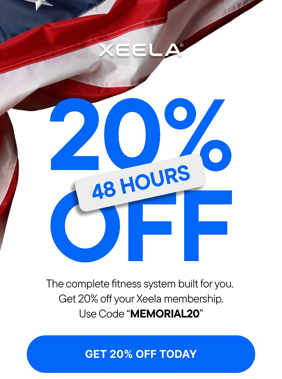 Use Code "MEMORIAL20"