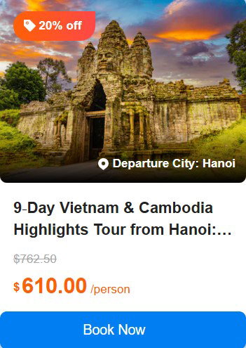 9‑Day Vietnam & Cambodia Highlights Tour from Hanoi: Siem Reap, Halong Bay, Mekong Cruise & Angkor Wonders 4.9 (25 reviews) Tour Code: 683838
