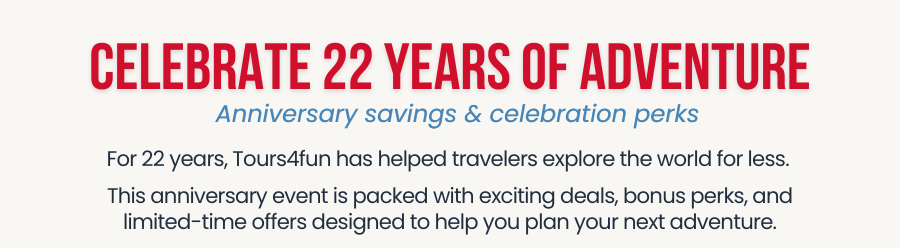 Celebrate with Tours4Fun!