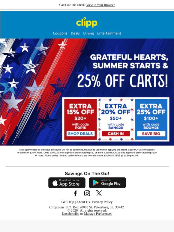 Remember, Celebrate & Save Extra