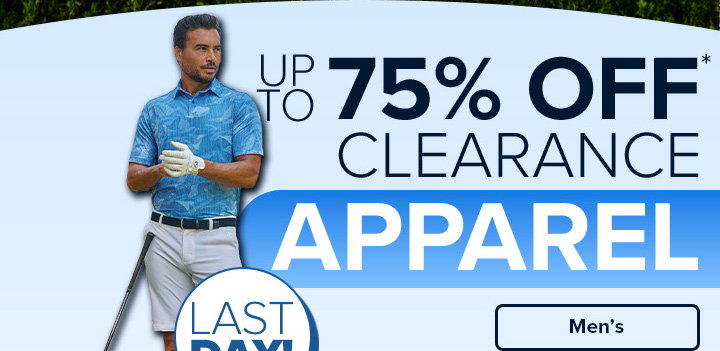 Up to 75% off Clearance Apparel
