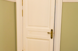 This has got to be one of the most stunning ways to upgrade boring interior doors