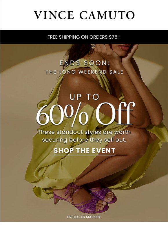 Up To 60% OFF Ends SOON