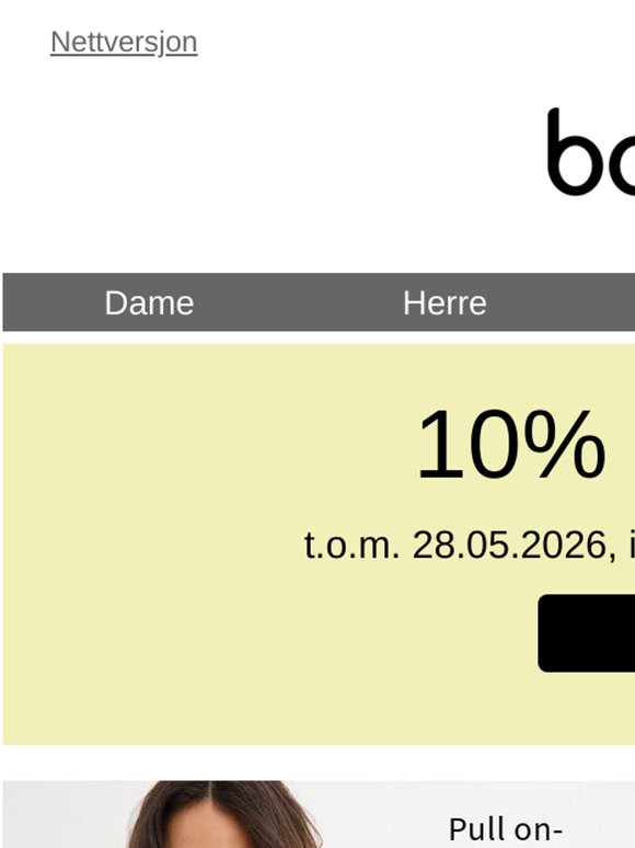 Få 10% rabatt – bare i dag 😍