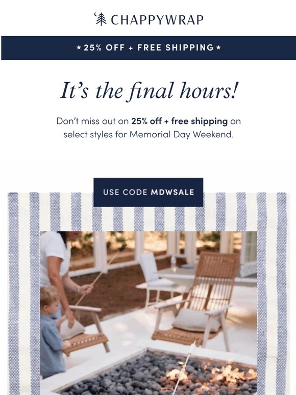 Don’t Miss Out: Final Hours of 25% Off!
