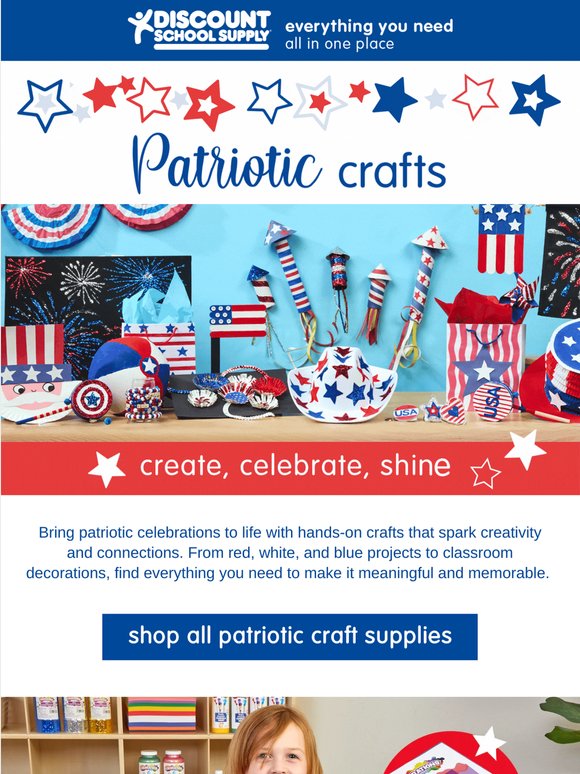 Hands-on crafts for upcoming July 4 🎆