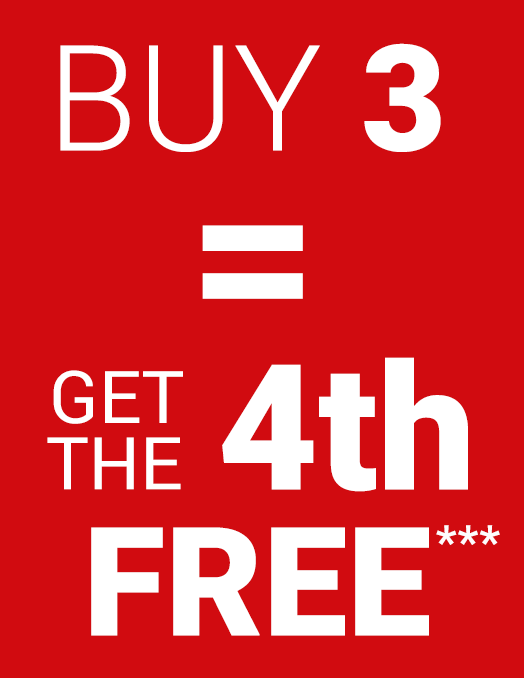 Buy three, get the fourth free***