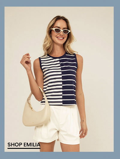 Emilia Stripe Eco Jersey Tank