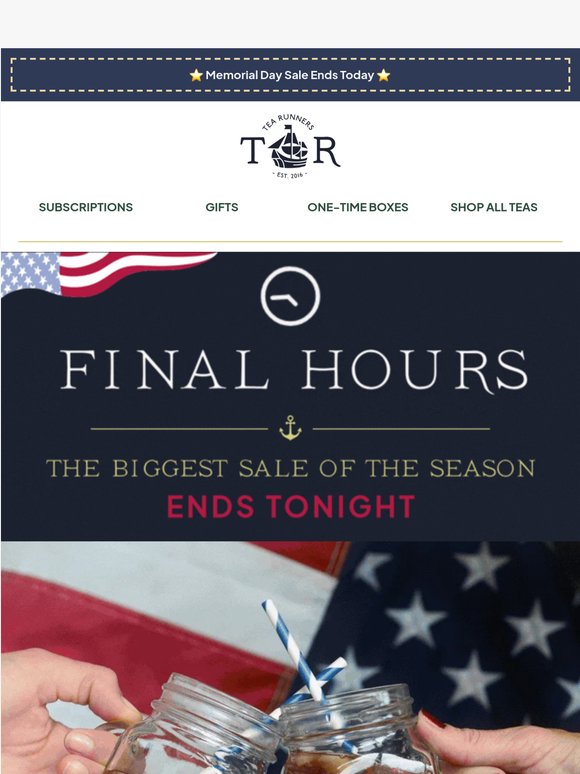 [FINAL HOURS] The biggest tea sale of the season!