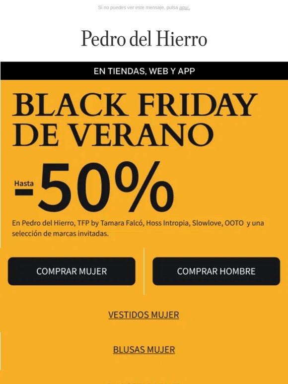 ¡BLACK FRIDAY de Verano! Hasta -50% en TODO.