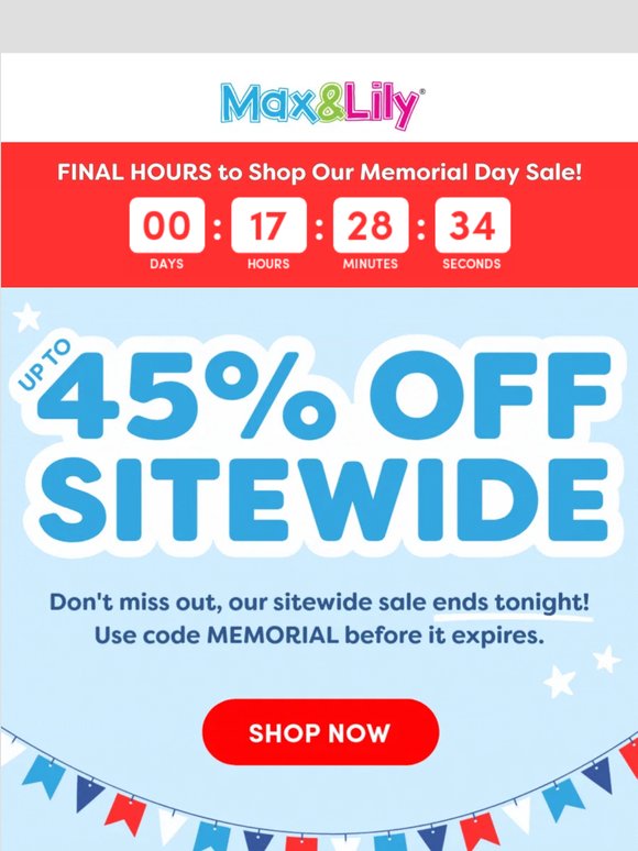 😰 Last Day to Save