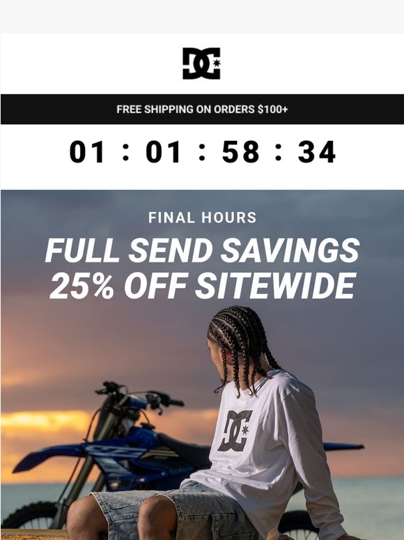 LAST CHANCE: 25% OFF