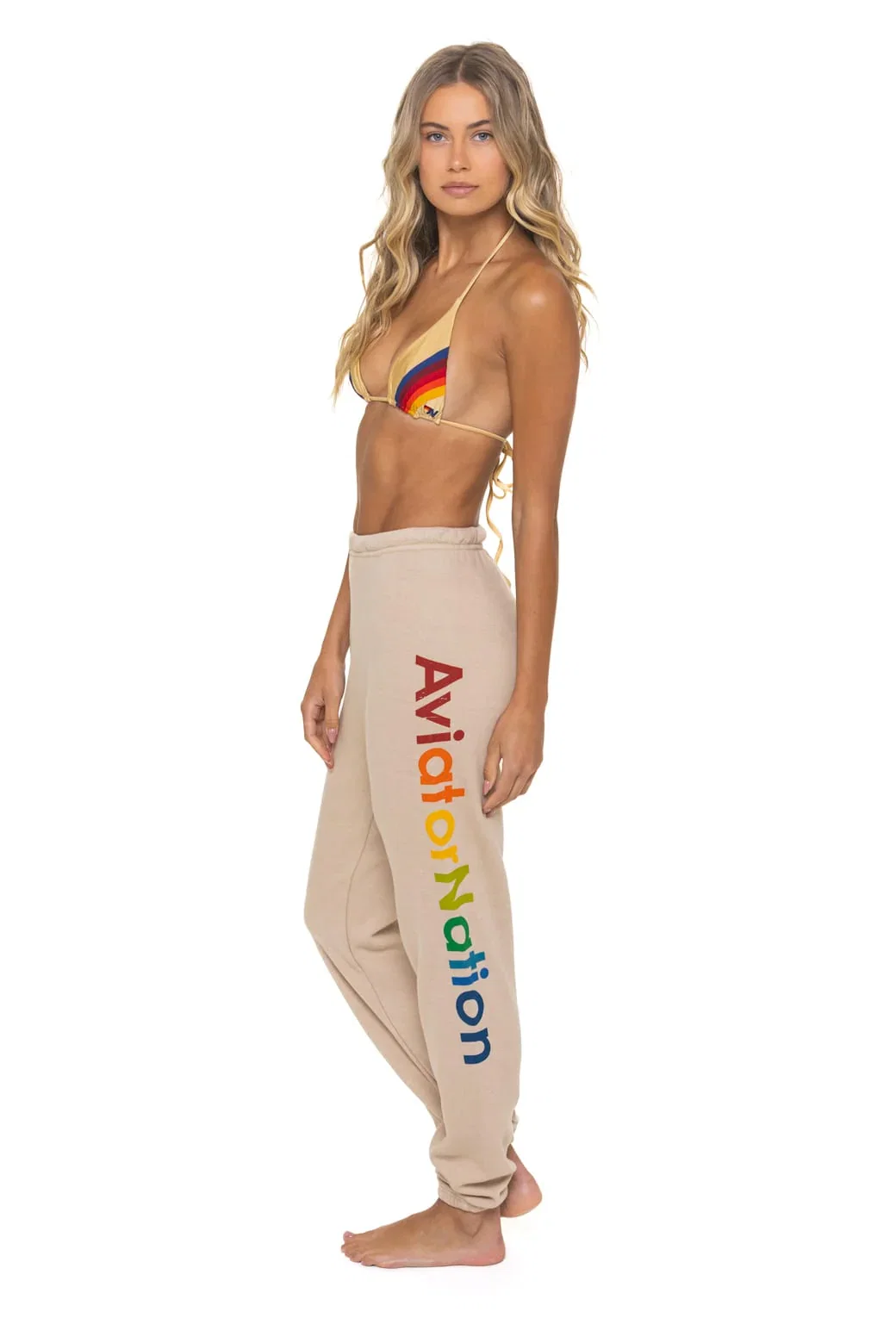Image of AVIATOR NATION SWEATPANTS - SAND