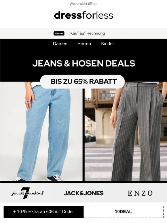 Hosen & Jeans Deals 👖 Bis zu 65 % Rabatt