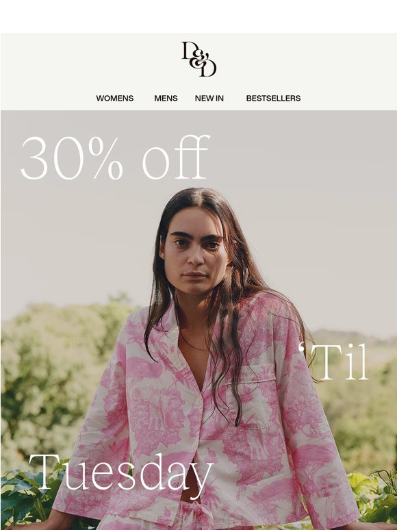 30% off ends tomorrow at midnight