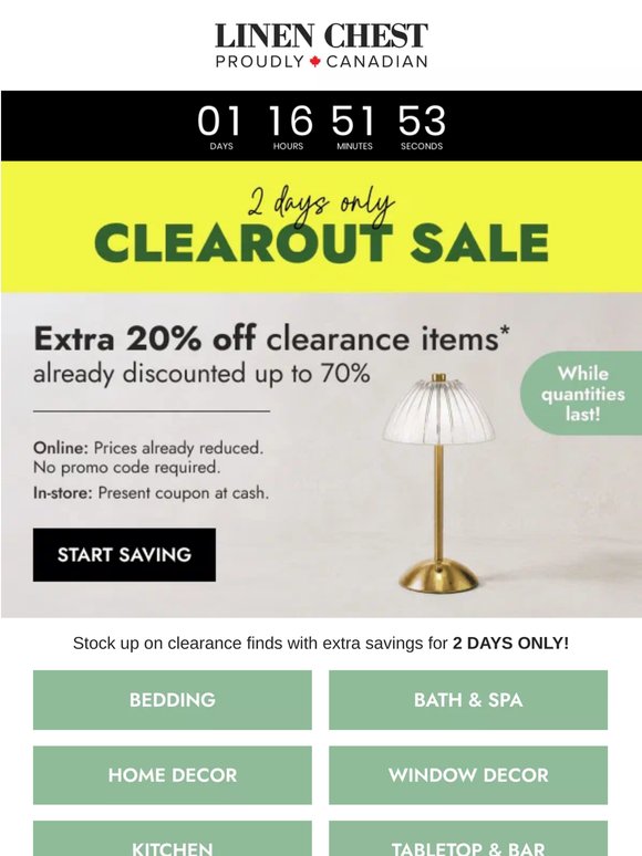 CLEAROUT SALE 💸 2 Days Only