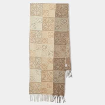Beige Anagram Cashmere and Woo