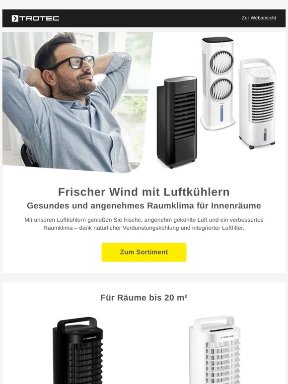❄️ Luftkühler für frische Innenräume