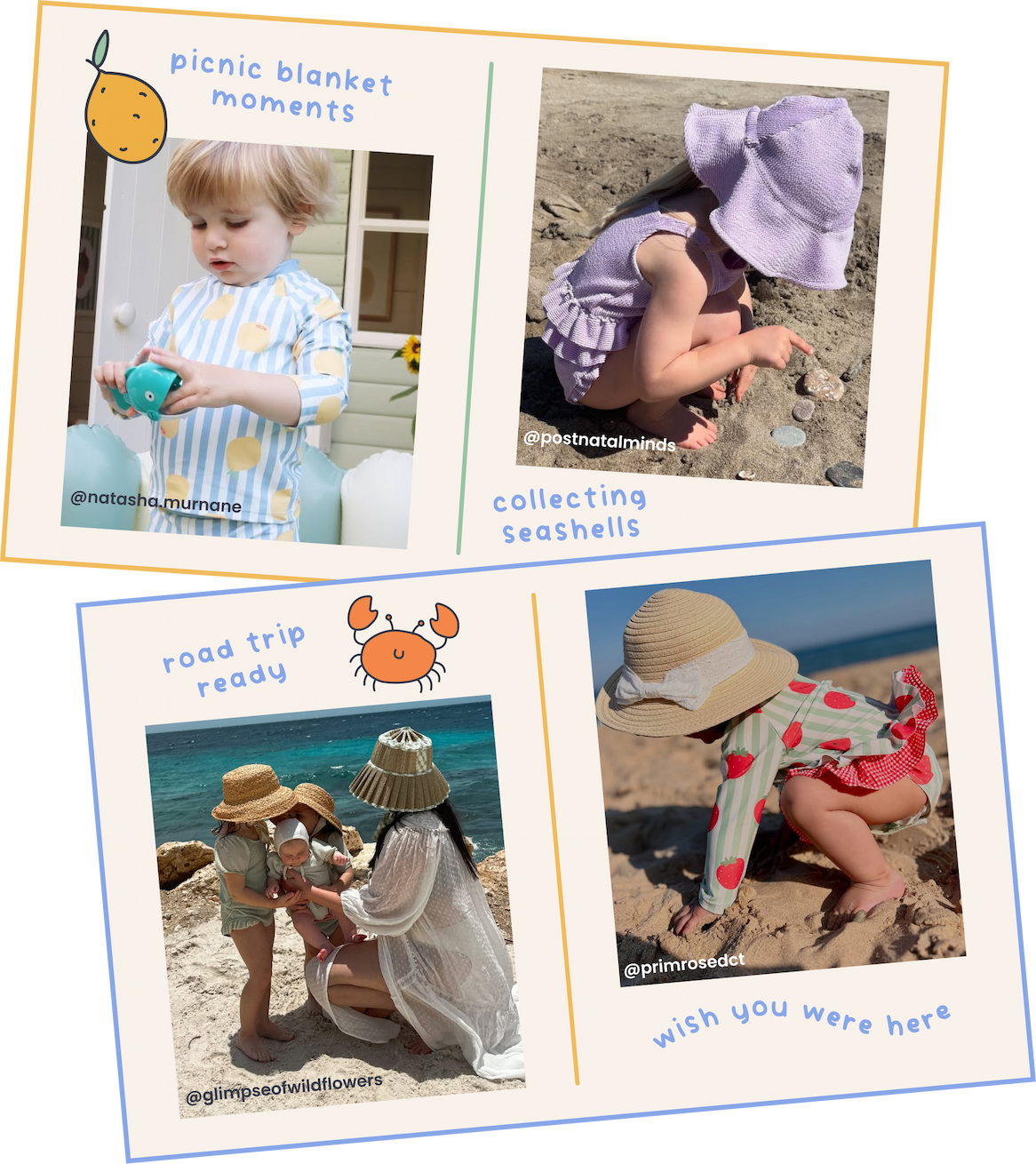 swimwear on MORI mini's