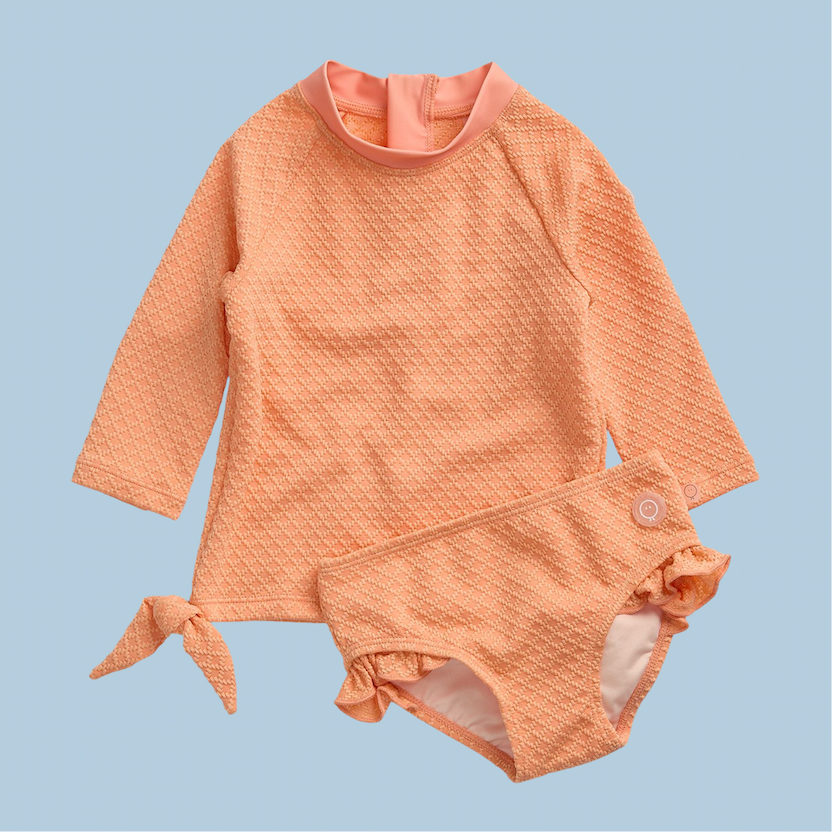 Coral Tide Rash Vest & Frilled Bottoms Swimsuit