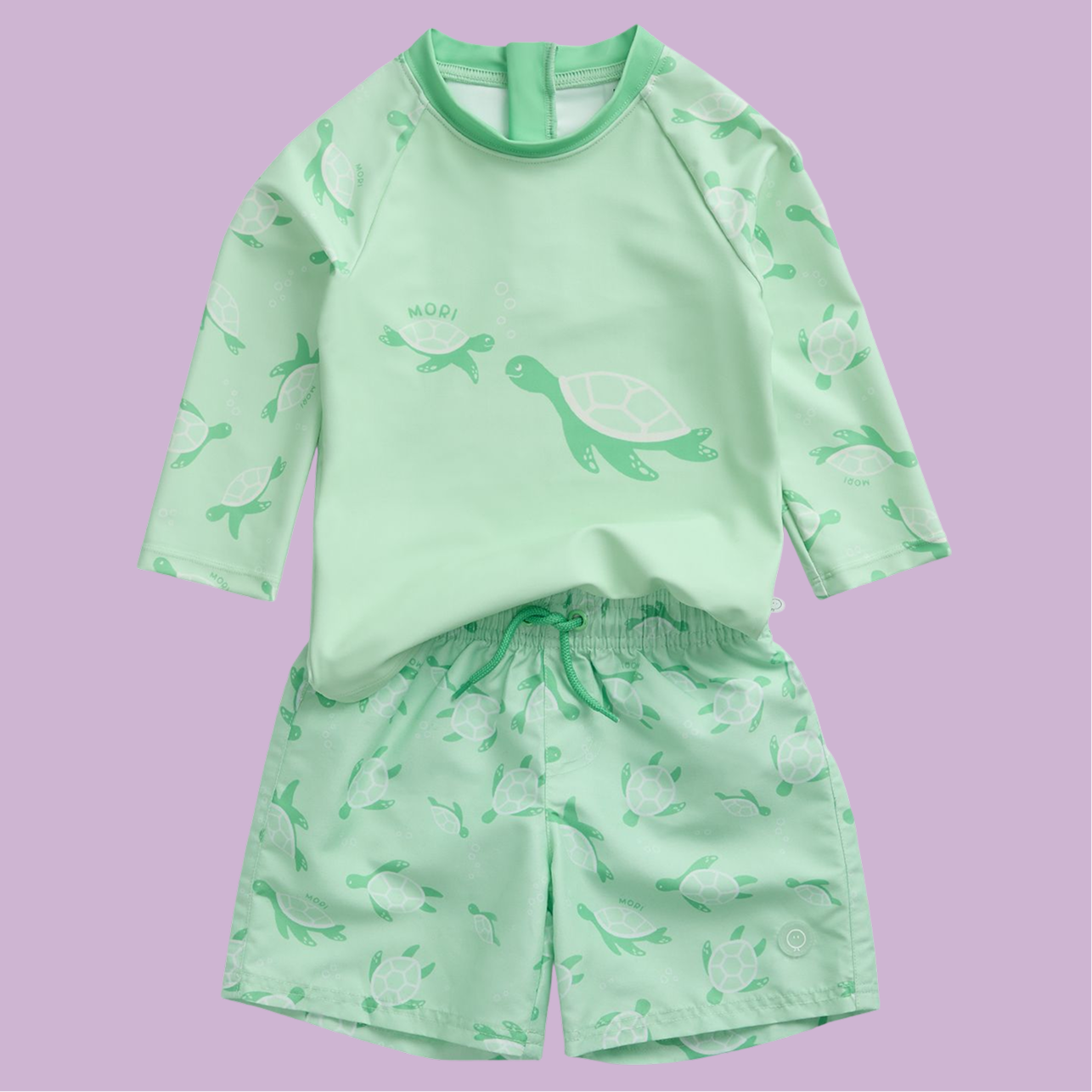 Sea Turtle Rash Vest & Swim Shorts